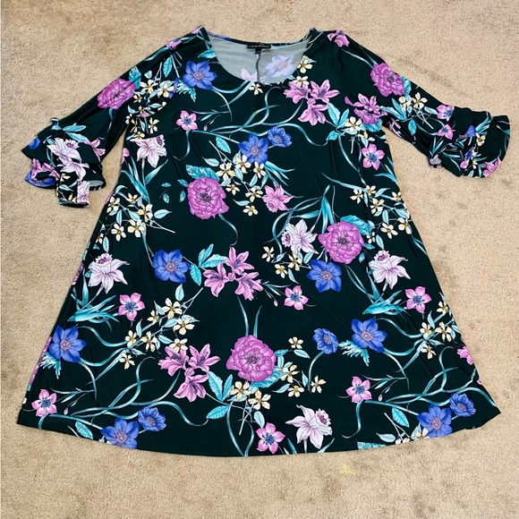 Floral Knee-Length Dress by Lane Bryant, size 22/24 - like new! - Picture 1 of 9